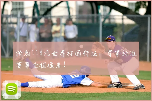 抢购118元世界杯通行证,尊享标准赛事全程通看!